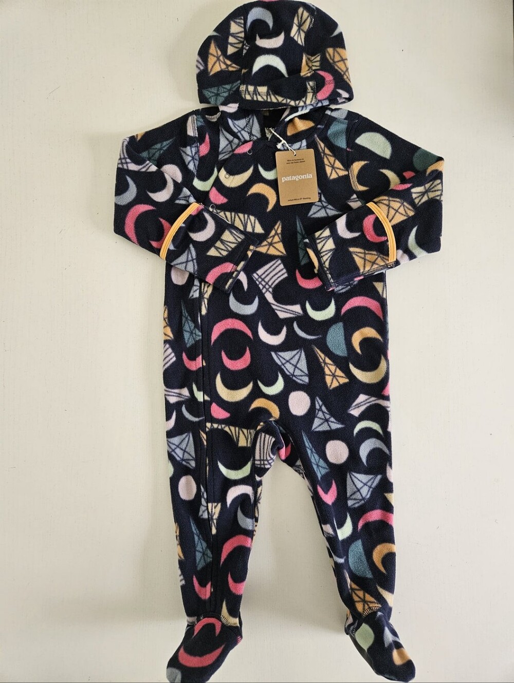 Patagonia • Modern Print Fleece Onepiece NWT 18-24 Months